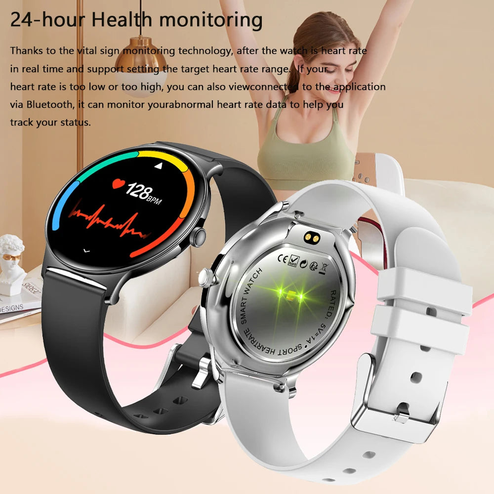 Ultra-Thin Fashion Women's Smart Watch 1.43 inch AMOLED HD Screen Sports Bracelet Clock Always Show Time Bluetooth Call Smartwatch