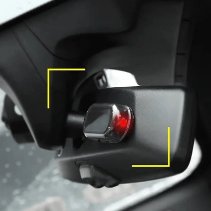 Car Alarm Light Car Solar Power Simulated Dummy Alarm Warning Anti-Theft LED Flashing Security Light with USB Port