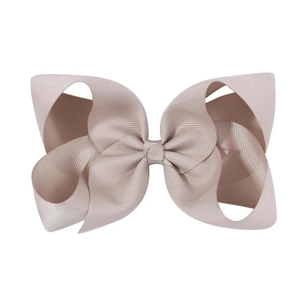 1PC Grosgrain Ribbon Solid Color Hair Bows Clip Girls Hair Clips Hairpins Barrettes Kids Baby Hair Accessories Wholesale