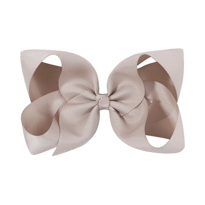 1PC Grosgrain Ribbon Solid Color Hair Bows Clip Girls Hair Clips Hairpins Barrettes Kids Baby Hair Accessories Wholesale