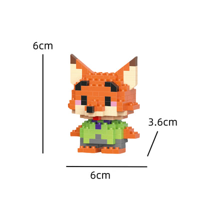 building block toys are luxurious models, suitable educational DIY games, cartoon anime games, building block lovers' desktop