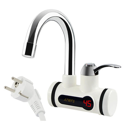 Electric Kitchen Water Heater Tap, Instant Hot Water Faucet Heater, Cold Heating Faucet, Tankless Instantaneous Water Heater, ATWFS