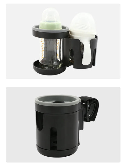 Stroller Cup Holder Phone Support Milk Bottle Drink Cup Holder Conversion 2 Cups Universal for Pram Baby Stroller Accessories