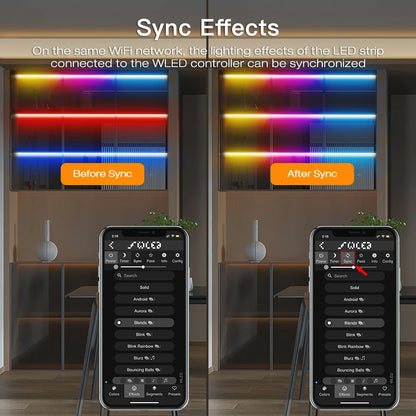 WLED LED Controller, ESP32, Mic Music UART RGB IC Digital Lights Addressable String Lighting, GLEDOPTO