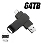 64TB USB 3.2 Flash Drive Metal Ultra-Speed Pen Drive 16TB 8TB Waterproof Type-C USB PenDrive For Computer Storage Devices 2026