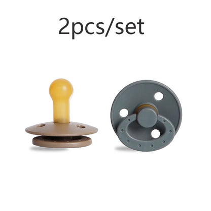 Silicone Baby Pacifier, Food Grade Silicone, Newborn Soother Solid Color Dummies Silicone Nipple For Bebe, 2PCS, Modabebe