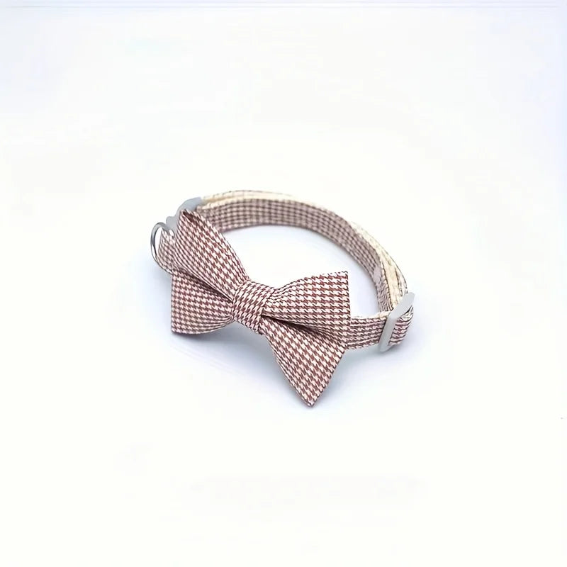 1 Piece, Adjustable Plaid Cat Collar Tie Knot, Perfect for Festive Dressing and Everyday Wear