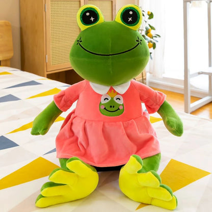 Cartoon Frog Plush Toy Couple, Internet Celebrity Children's Dolls, Mall Activity Gifts, Wholesale Birthday Gifts