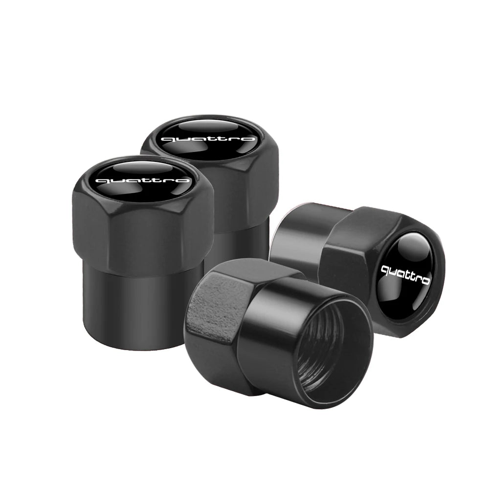 Tapas de válvula de neumático para coche con logotipo, accesorios para Audi Sline RS S TT A1 A2 A3 A4 A5 A6 A7 A8 8P B6 B7 B8 C5 C6