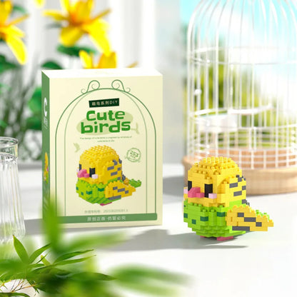 Moe Bird Series Building Block Toys Assembly, Tabletop Ornaments, Children's Educational Toys, Suitable for Boys and Girls, Christmas Gift