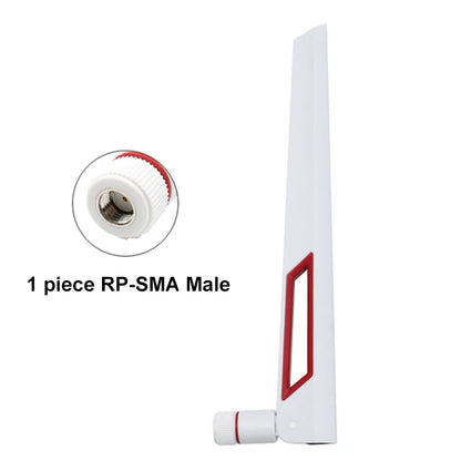 12dBi Dual Band WiFi Antenna, 2.4G 5G 5.8GHz, SMA Male/ RP-SMA Male Universal Antenna, Amplifier, WLAN Router Signal Booster
