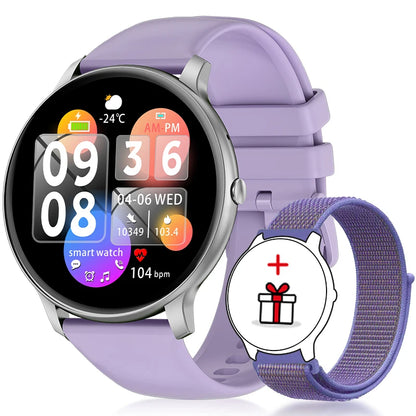 LIGE New Smart Watch Women, Bluetooth Call Sports Fitness Watches, Heart Rate Health Monitor Smartwatch Ladies For Android iOS