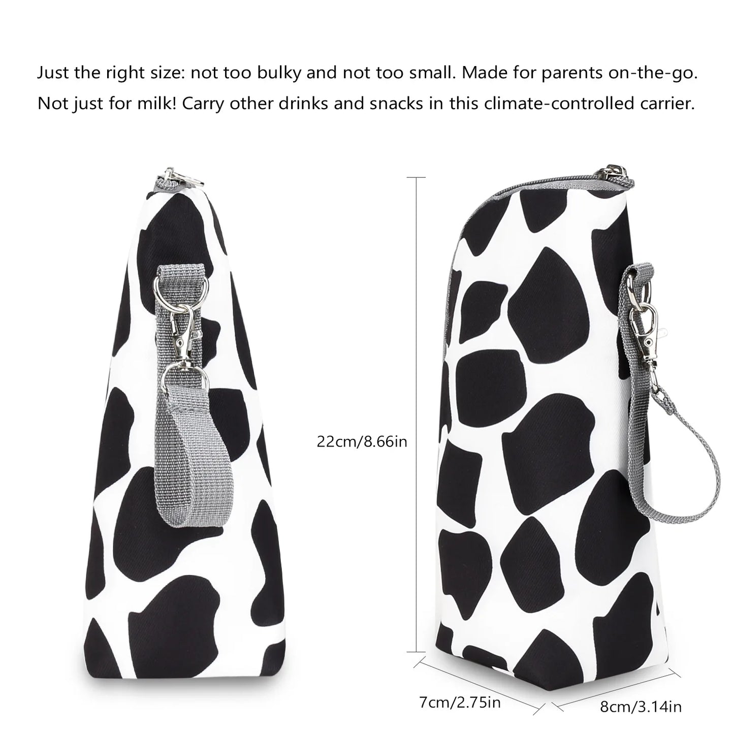 Baby Bottle Bag Portable Mother Feeding Bottle Warmer Baby Feeding Aluminum Mold Insulation Outing Stroller Hanging Bag