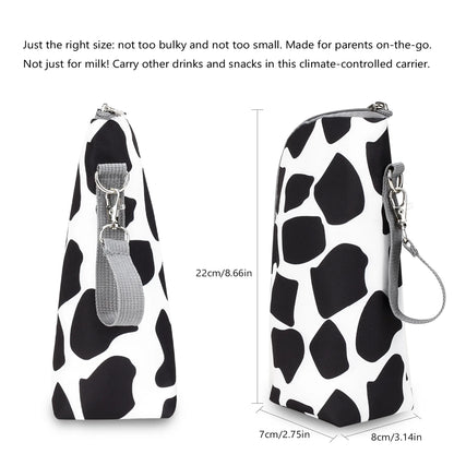 Baby Bottle Bag Portable Mother Feeding Bottle Warmer Baby Feeding Aluminum Mold Insulation Outing Stroller Hanging Bag