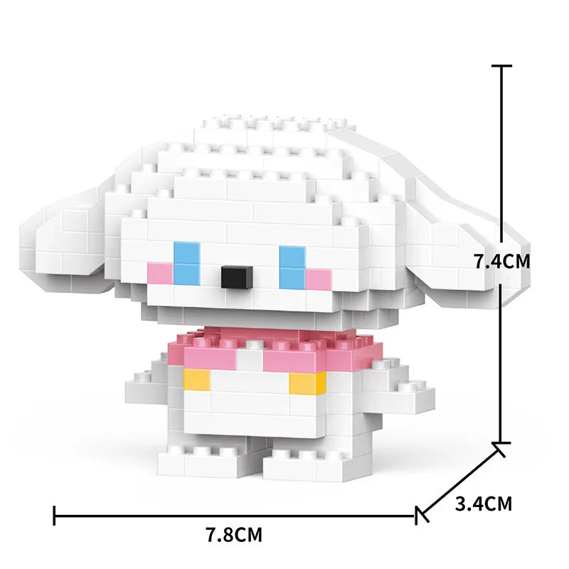 Cartoon Cool Rice Building Blocks Animal Dolls Educational Assembled Toys Ornaments Small Particles Children's Birthday Gifts