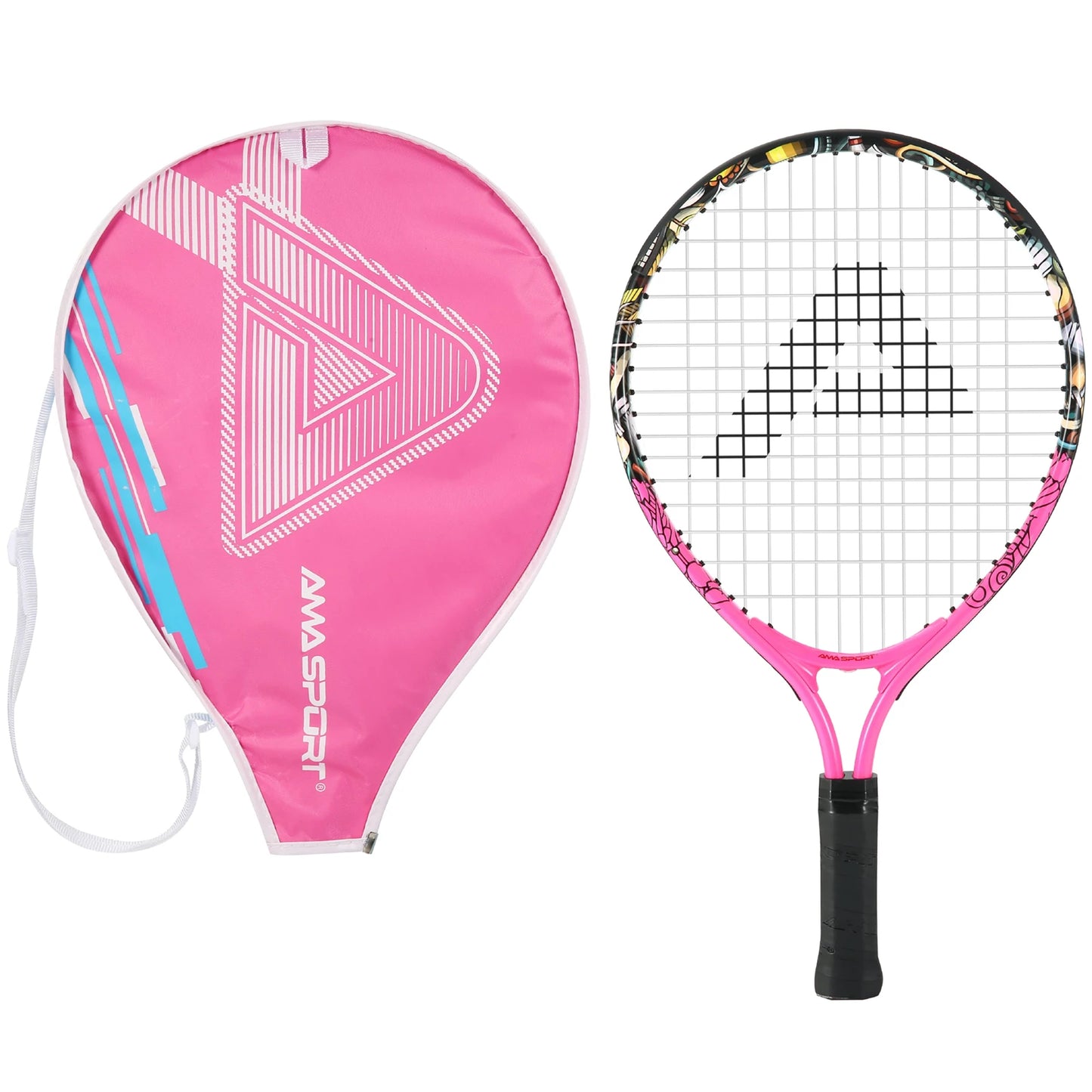 Tennis Rackets for Kids Toddlers 17'' with Cover Bag for Girl and Boy Tennis Racquet, AMASPORT