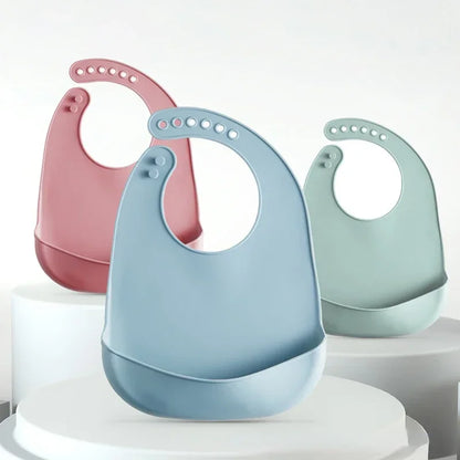 Silicone Baby Bib Waterproof Saliva Dripping Banana Bibs Newborn Feeding Soft Edible Aprons Baby Adjustable Burp Scarf