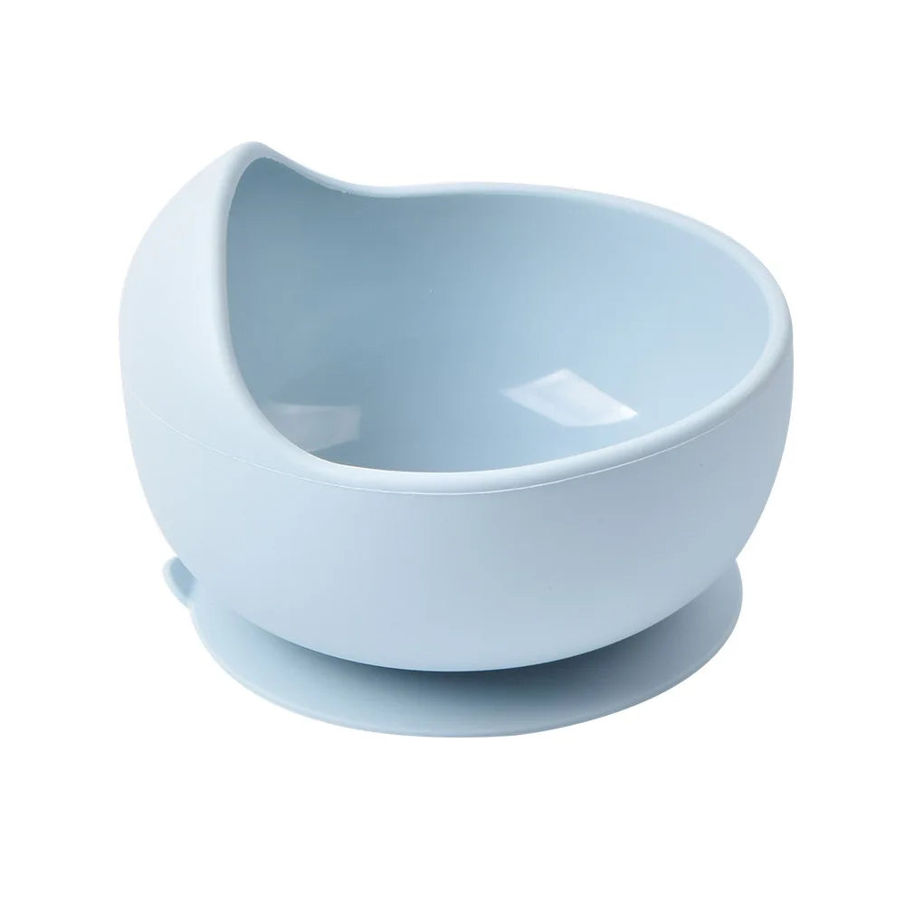 28Colors Baby Silicone Suction Bowls for Kids Waterproof Baby Feeding Tableware Spoon Children Dishes Kitchenware Infant Plates
