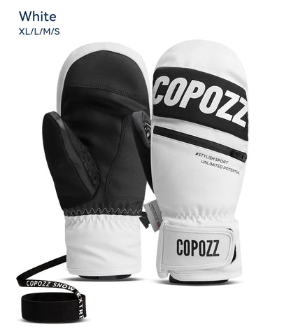 COPOZZ Upgrade Thicken Ski Gloves Winter Men Women 3M Thinsulate Thermal Snowboard Gloves Waterproof Warm Mittens Ski Gloves