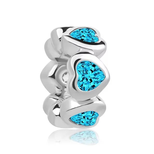 New 925 Sterling Silver Blue series moon Plane Space Beads Astronaut Charm Pendant Fit Original Bracelet Necklace DIY Gift Women