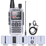 BAOFENG MINI 5 Walkie Talkie Batería 2200mAh Programación Bluetooth por APP Doble PTT Largo Alcance Nuevo Modelo UV-5R MINI Radioaficionado