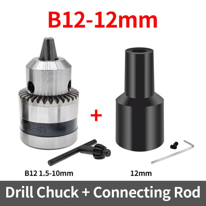 1PCS JT0 B10 B12 0.6-6mm 0.3-4mm 1.5-10mm Drill Chuck Adaptor Connecting Rod Shaft Sleeve Steel Copper Coupling 4/5/6/8/10/12mm