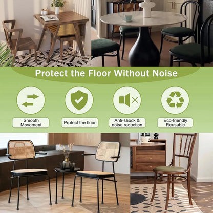 8Pcs, Silicone Chair Leg Floor Caps, Floor Protectors, Chair leg Foot End Covers for No Noise