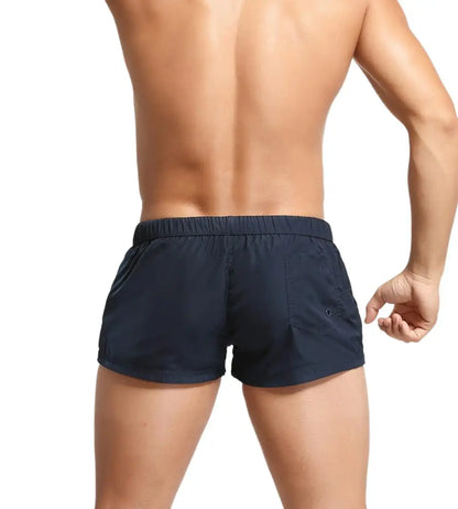 Men's Summer Beach Shorts, Swimwear Trunks Board Short Pants, Male Gym Shorts, Swim Surf Fitness Quick Dry Shorts, SEOBEAN