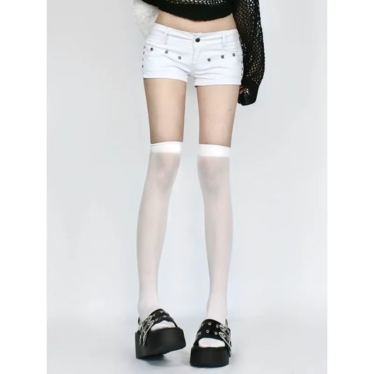 Summer Women Y2k Streetwear Gyaru Harajuku Fashion Grunge Vintage Coquette Low Rise 2000s Jean Shorts Denim Hot Pants Japanese