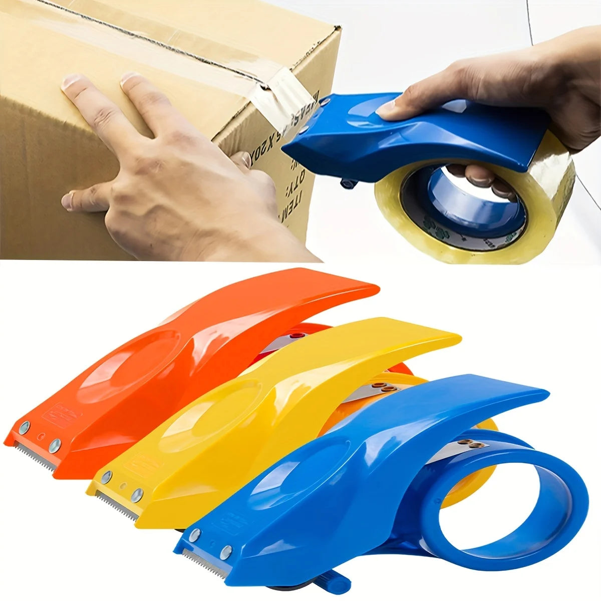 Lightweight Shipping Tape Dispenser Handheld Packing Cutter For Express Packaging Anti Drop Portable Packing Tape Office Tools