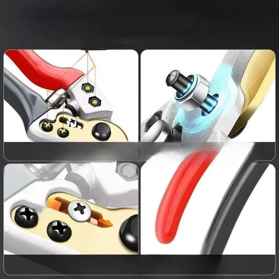 1 Pcs Horticultural Stainless Steel Scissors for Effortless Pruning of Branches Fruit Trees Coarse Branches and Branches