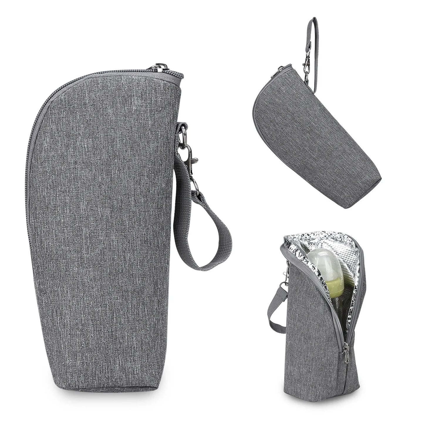 Baby Bottle Bag Portable Mother Feeding Bottle Warmer Baby Feeding Aluminum Mold Insulation Outing Stroller Hanging Bag