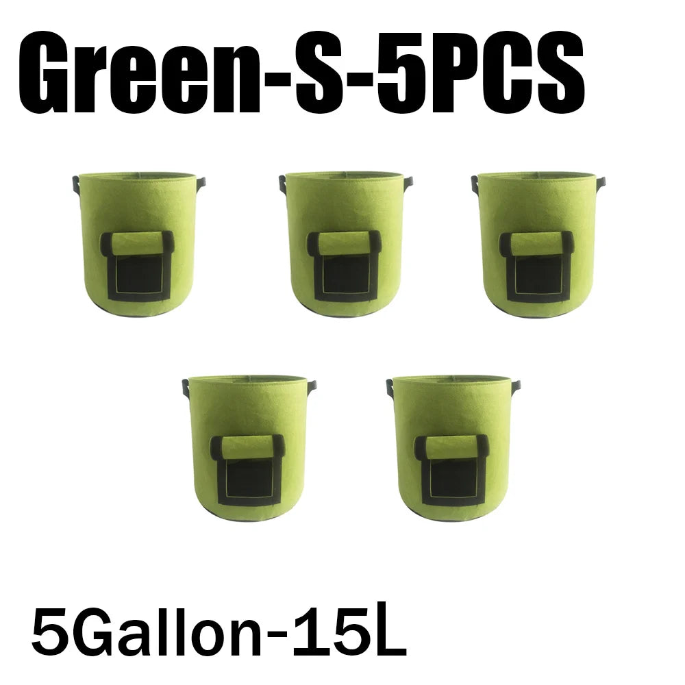 3Styles Felt, plant grow bags, nonwoven fabric garden potato pot, greenhouse vegetable growing bags, moisturizing vertical tools