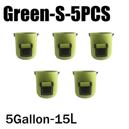 3Styles Felt, plant grow bags, nonwoven fabric garden potato pot, greenhouse vegetable growing bags, moisturizing vertical tools