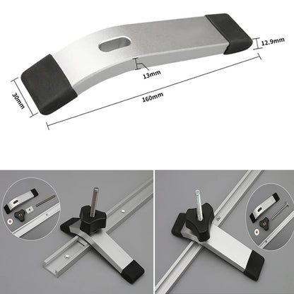 Quick Acting T-Track Hold Down Clamp with T Bolts Slider Aluminum Alloy Woodworking Clamps for Routers Drill Presses Table Saw