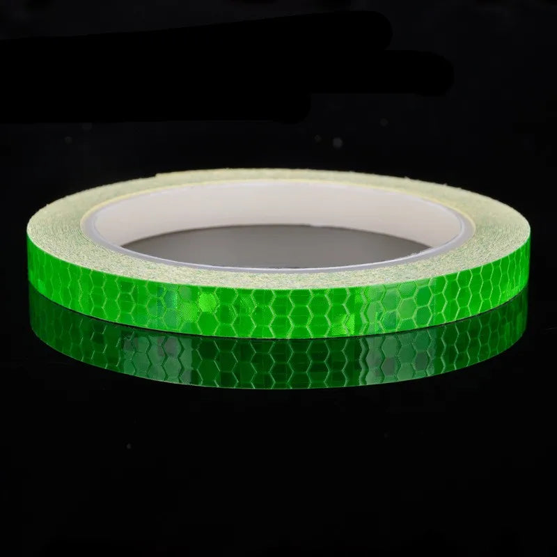 Safety Warning Stickers for Night Riding-Walking-Car-Helmet, Waterproof High Visibility Reflector Tape, Reflective Stickers, 1cmx8m