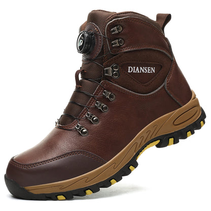 Rotating Button Safety Shoes, Men Work Sneakers, Indestructible Shoes, Puncture-Proof Protective Shoes, Work Boots, Tactical Boots
