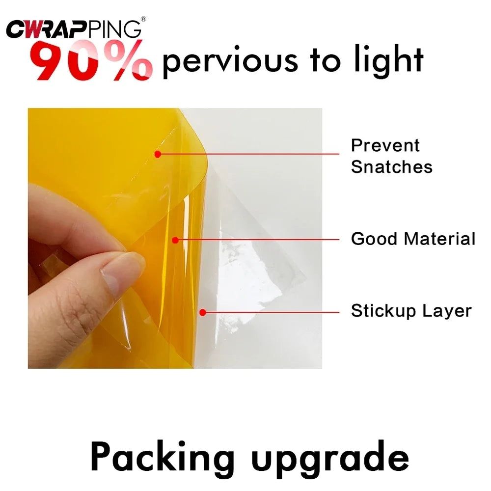 Gloss Transparent Light Black Smoke PVC Film Tint, 30 X60cm, Headlight Taillight Wrap Cover Film, Foil Sticker Cover, Car Styling