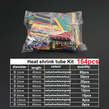 Insulation Sleeving Heat Shrink Tube Thermoresistant tube Kit Polyolefin Heat Shrink Tubing Wire cable Waterproof Shrink 2:1