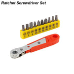 Right Angle Ratchet Wrench Screwdriver Socket Nut Set Metric Screwdriver Bit 1/4 Hexagon Handle Drive Torx Slot Hand Tool 90