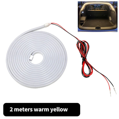 12V DIY environment light strip, car trunk LED light strip, high brightness, used for interior decoration of vehicles, tailgate