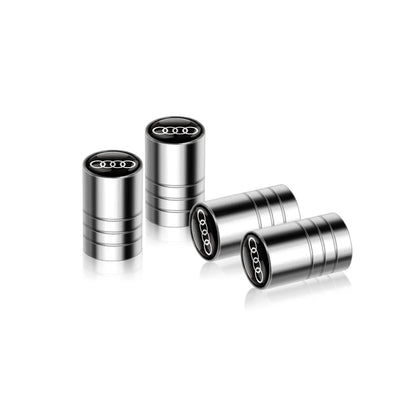 4Pcs Metal Alloy Car Wheel Tire Air Valve Caps Cover For Audi A3 A4 b6 b8 b7 A6 A8 S Line S3 S4 S6 Q3 Q5 Q7 Q8 Auto Accessories