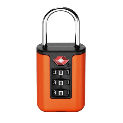High Security TSA Customs Lock Overseas Customs Clearance Trolley Luggage Suitcase Backpack Password Padlock with Steel Cable