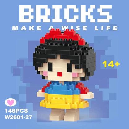 building block toys are luxurious models, suitable educational DIY games, cartoon anime games, building block lovers' desktop