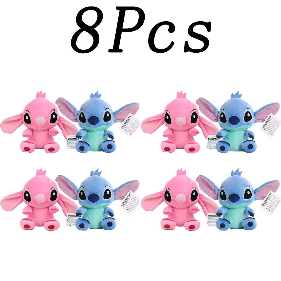 2028 New 12cm 20cm 25cm Stitch Stuffed Plush Models Cartoon Stuffed Plush Dolls Anime Plush Baby Toys Kawaii Kids Birthday Gifts