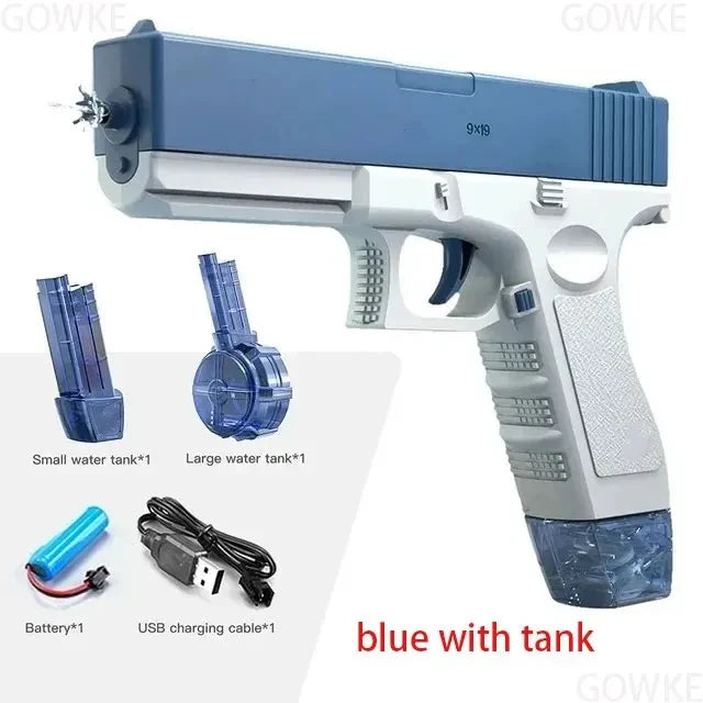 Summer Water Gun, Non-Electric, High-Pressure, Fully Automatic Shooting, Water Beach Toy Gun for Kids, Children, Boys, Girls