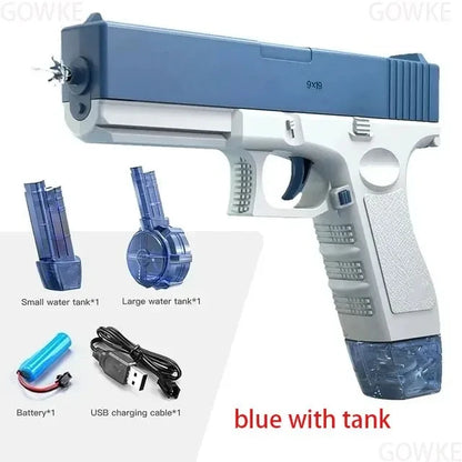 Summer Water Gun, Non-Electric, High-Pressure, Fully Automatic Shooting, Water Beach Toy Gun for Kids, Children, Boys, Girls