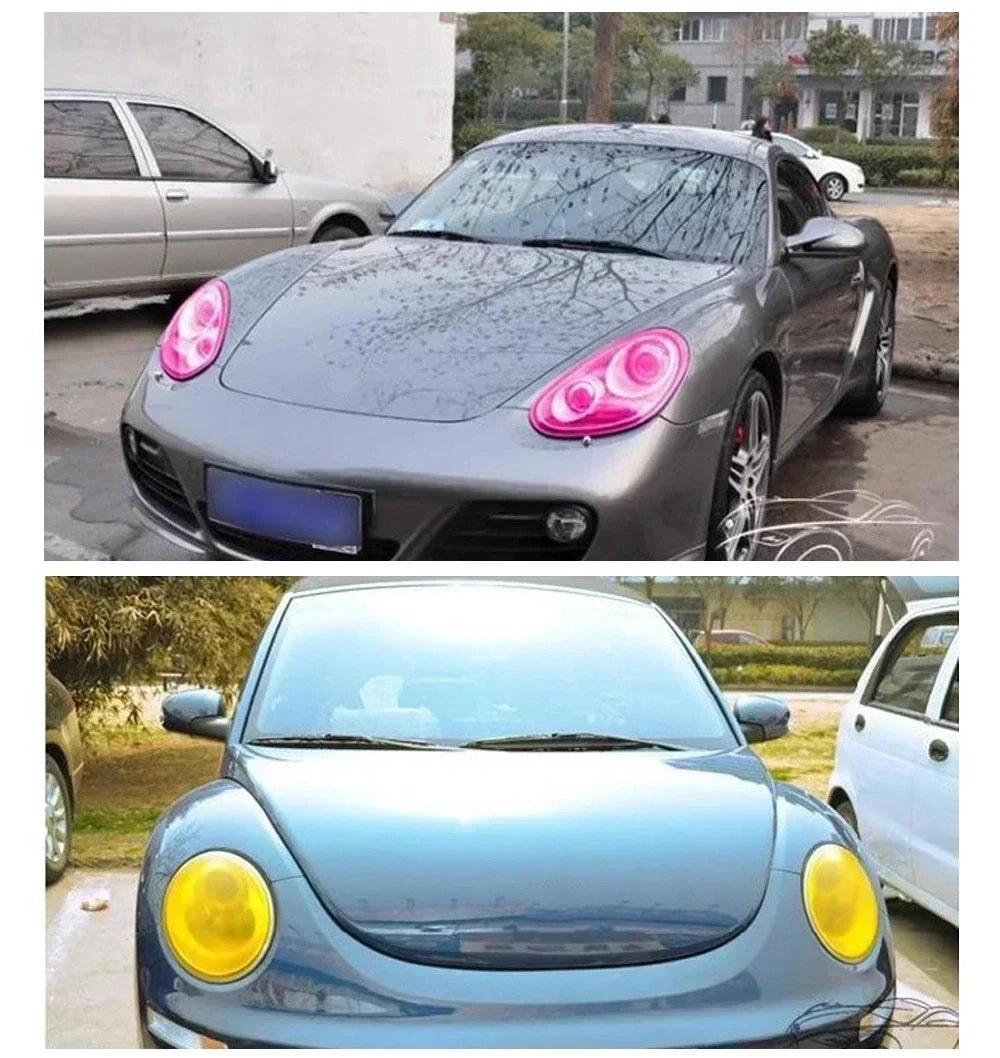 Gloss Transparent Light Black Smoke PVC Film Tint, 30 X60cm, Headlight Taillight Wrap Cover Film, Foil Sticker Cover, Car Styling