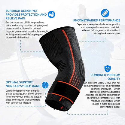 Codera para tendinitis y codo de tenista, manga de compresión para artritis, entrenamientos, reduce el dolor articular durante la actividad física