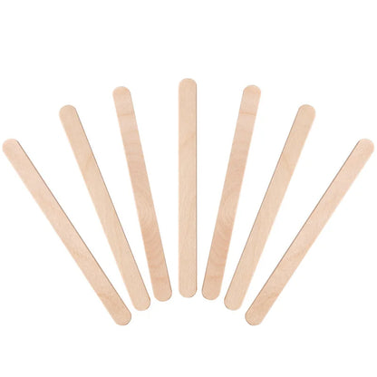 100pcs Disposable Waxing Wooden Tongue Depressor Body Hair Removal Stick Tongue Depressor